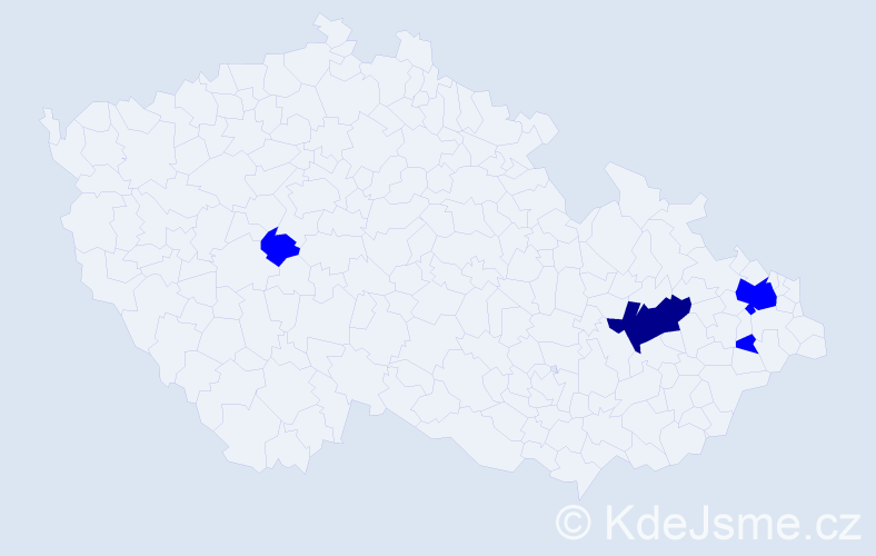 Jméno: 'Petr Filip', počet výskytů 5 v celé ČR