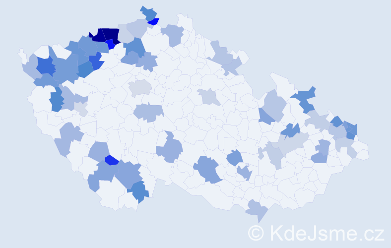 Jméno: 'Gerta', počet výskytů 108 v celé ČR