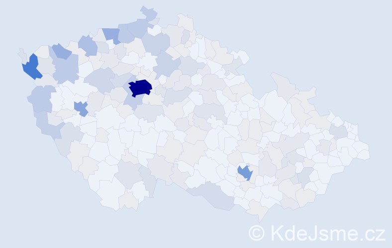 Jméno: 'Ha', počet výskytů 473 v celé ČR