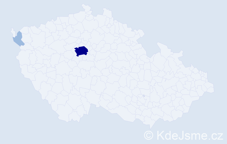 Jméno: 'Adelya', počet výskytů 5 v celé ČR
