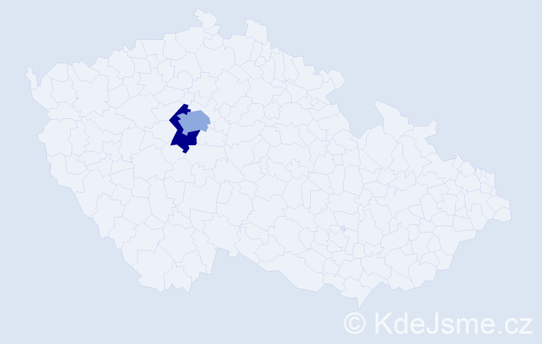 Jméno: 'Gjorgi', počet výskytů 5 v celé ČR