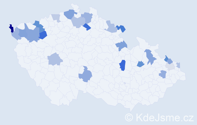Jméno: 'Waltraut', počet výskytů 31 v celé ČR
