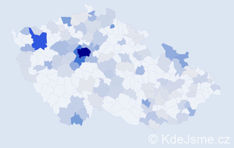 Jméno: 'Anastasia', počet výskytů 602 v celé ČR