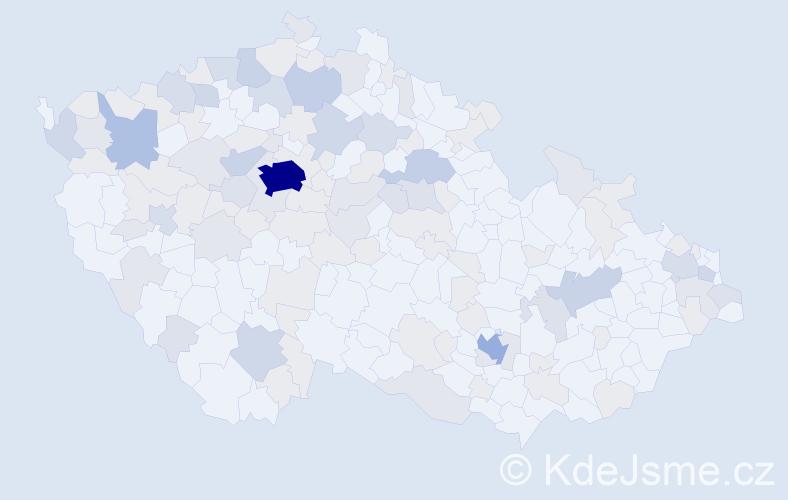 Jméno: 'Larisa', počet výskytů 281 v celé ČR