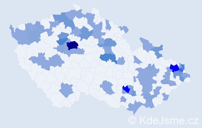 Jméno: 'Amália', počet výskytů 133 v celé ČR