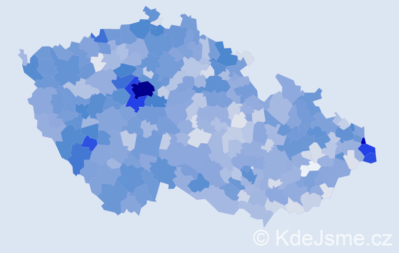 Jméno: 'Karolina', počet výskytů 3189 v celé ČR