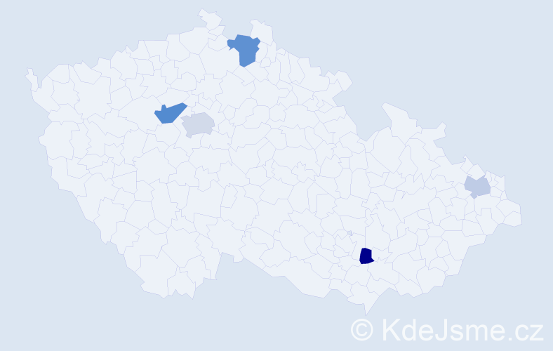 Jméno: 'Joaquin', počet výskytů 8 v celé ČR
