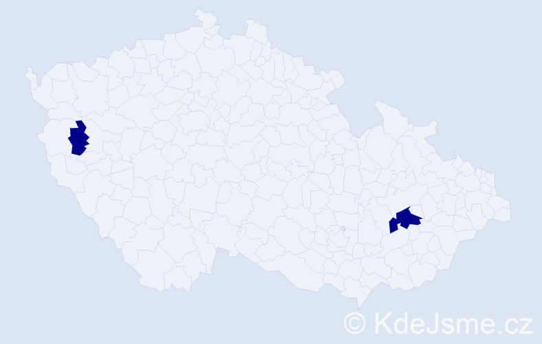 Jméno: 'Xuan Canh', počet výskytů 2 v celé ČR