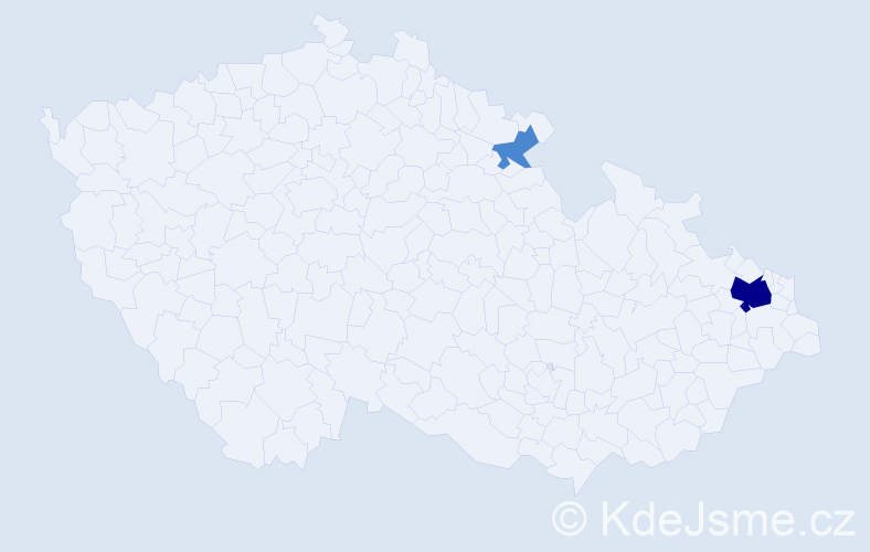 Jméno: 'Anna Anh', počet výskytů 4 v celé ČR