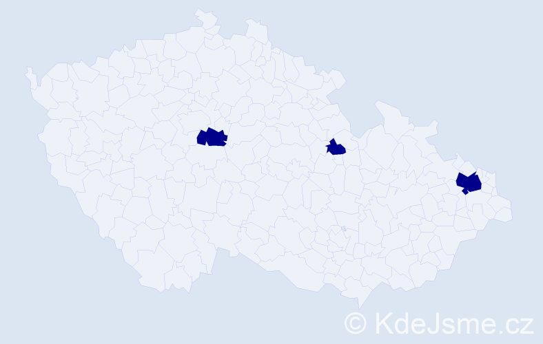 Jméno: 'Natálie Nikola', počet výskytů 3 v celé ČR