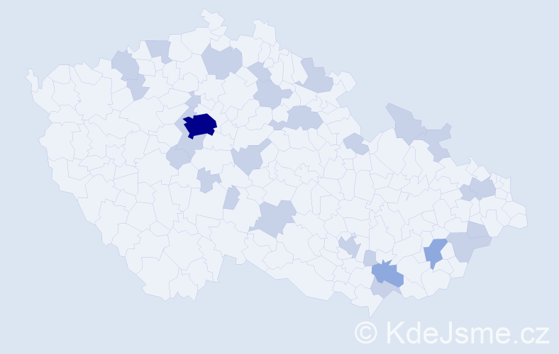 Jméno: 'Jovanka', počet výskytů 41 v celé ČR