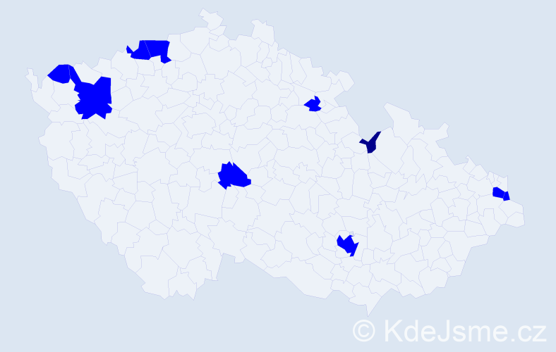 Jméno: 'Edeltrud', počet výskytů 11 v celé ČR