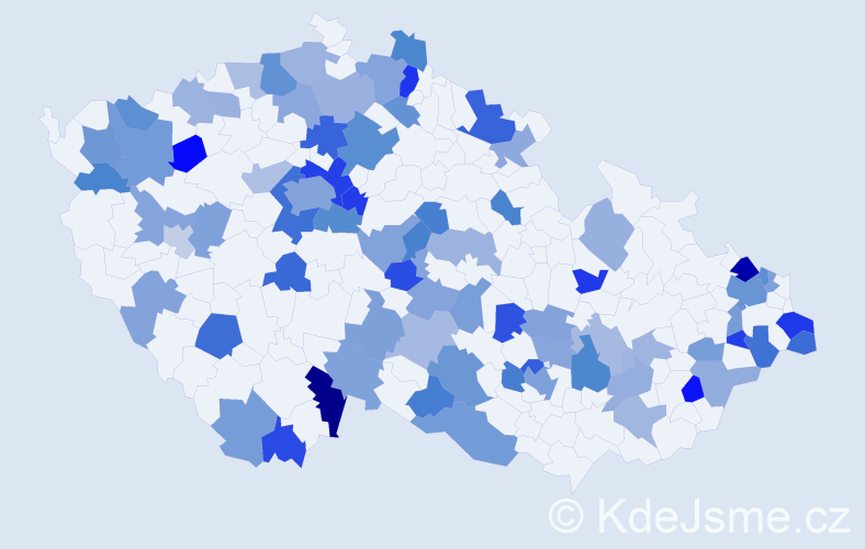 Jméno: 'Lída', počet výskytů 123 v celé ČR