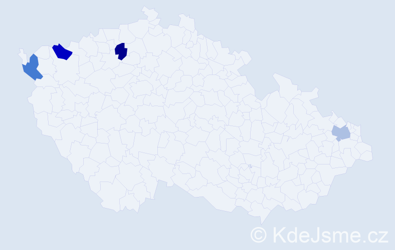 Jméno: 'Thuong Huyen', počet výskytů 4 v celé ČR