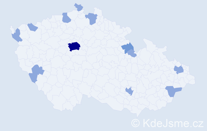 Jméno: 'Kim Chi', počet výskytů 18 v celé ČR