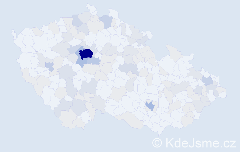 Jméno: 'Mikoláš', počet výskytů 255 v celé ČR