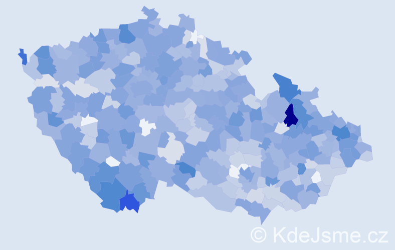 Jméno: 'Šarlota', počet výskytů 1694 v celé ČR
