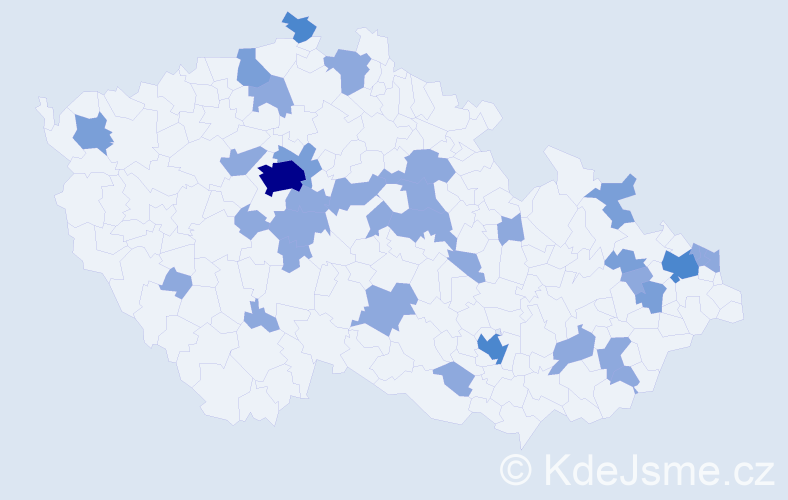 Jméno: 'Bela', počet výskytů 53 v celé ČR