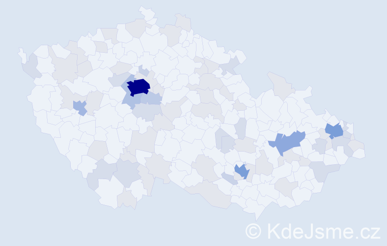 Jméno: 'Debora', počet výskytů 158 v celé ČR