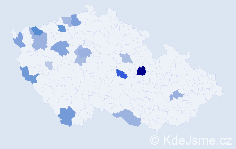 Jméno: 'Luc', počet výskytů 28 v celé ČR