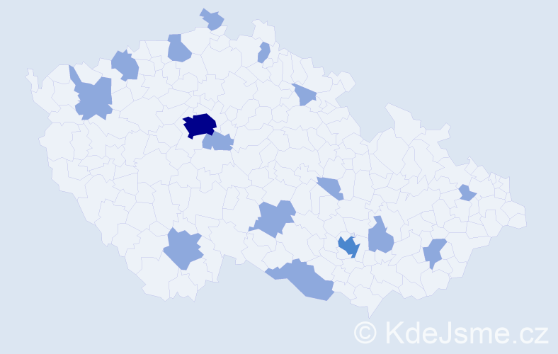 Jméno: 'Timur', počet výskytů 26 v celé ČR