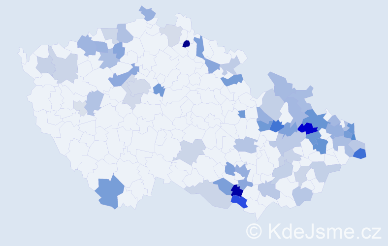 Jméno: 'Hermina', počet výskytů 105 v celé ČR