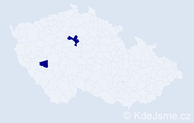 Jméno: 'Marioara', počet výskytů 2 v celé ČR