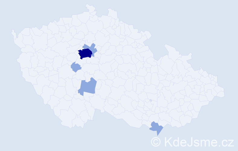 Jméno: 'Matthew John', počet výskytů 11 v celé ČR