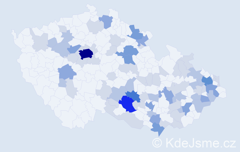 Jméno: 'Jiljí', počet výskytů 168 v celé ČR