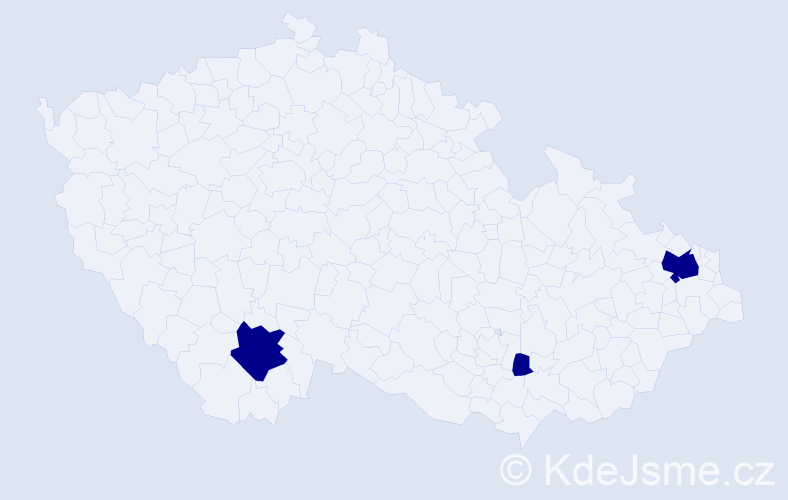Jméno: 'Petr Jaromír', počet výskytů 3 v celé ČR