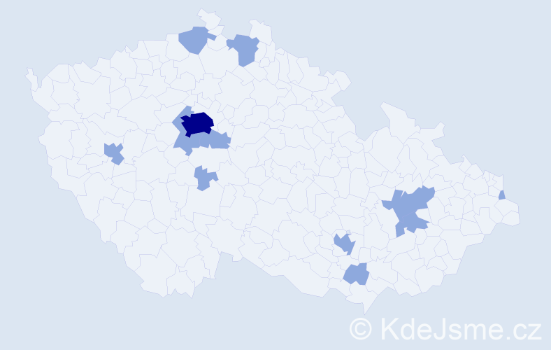 Jméno: 'Joana', počet výskytů 16 v celé ČR