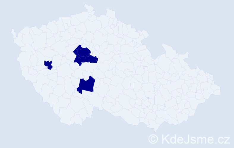 Jméno: 'Andrew William', počet výskytů 5 v celé ČR