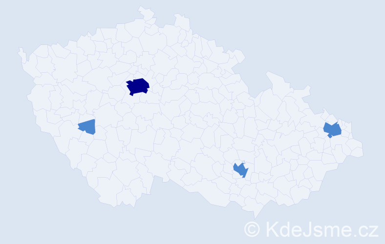 Jméno: 'Spyridon', počet výskytů 6 v celé ČR