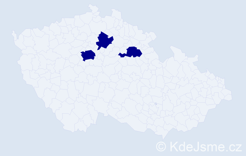 Jméno: 'Tsedendamba', počet výskytů 3 v celé ČR