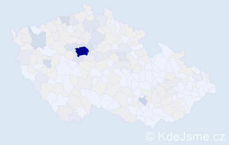 Jméno: 'Inna', počet výskytů 664 v celé ČR