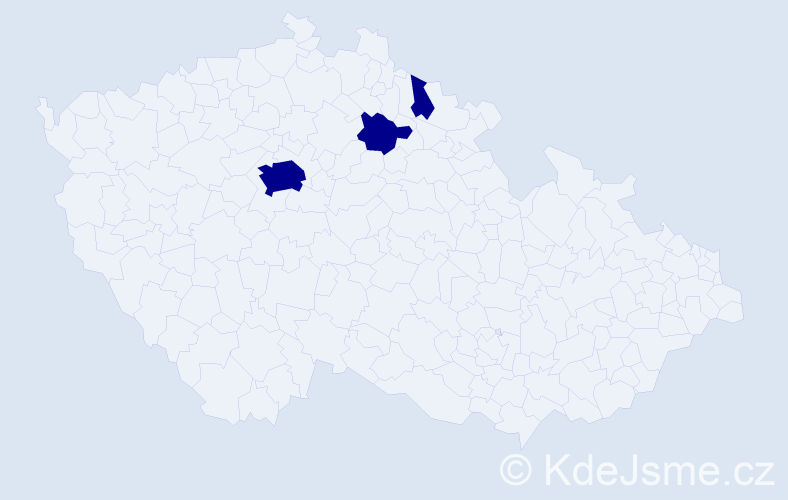 Jméno: 'Štěpán Petr', počet výskytů 3 v celé ČR