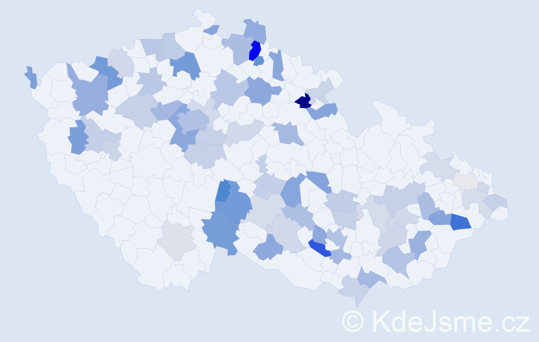 Jméno: 'Borek', počet výskytů 134 v celé ČR