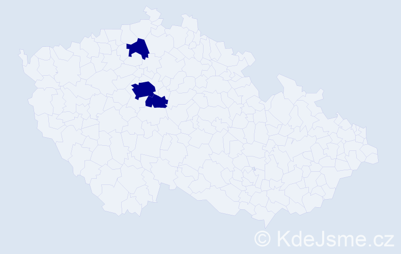 Jméno: 'Laura Michaela', počet výskytů 3 v celé ČR