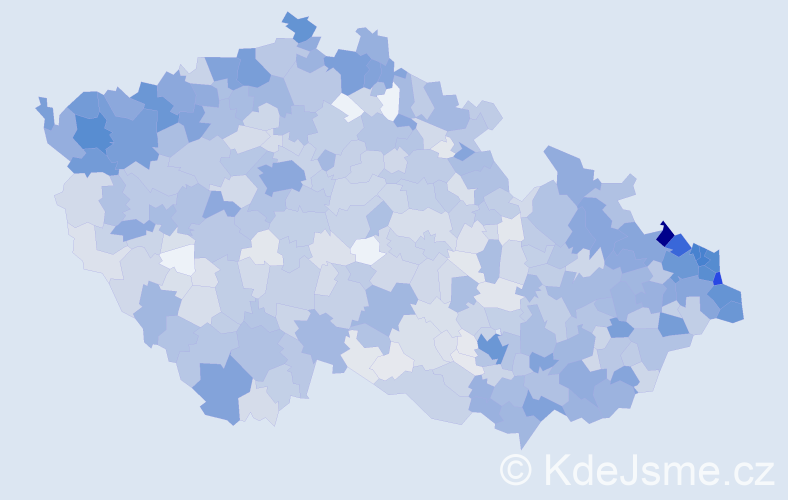 Jméno: 'Ingrid', počet výskytů 2644 v celé ČR