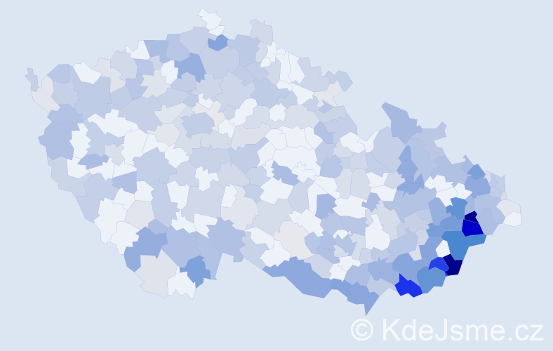 Jméno: 'Anastazie', počet výskytů 589 v celé ČR