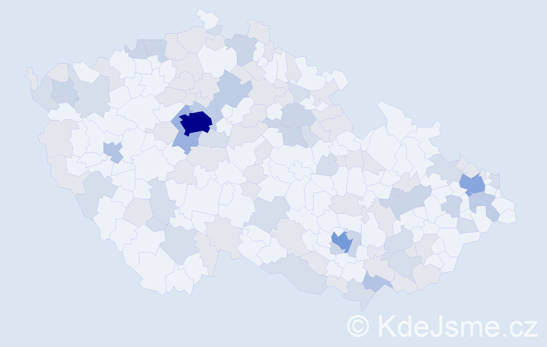 Jméno: 'Lilian', počet výskytů 211 v celé ČR