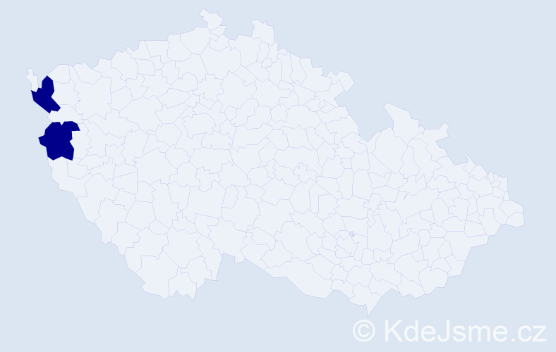 Jméno: 'To Quyen', počet výskytů 2 v celé ČR