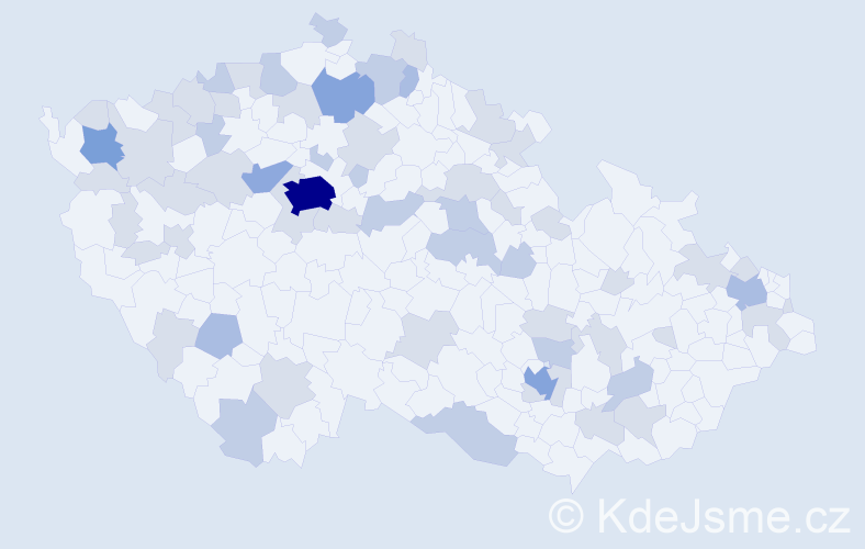 Jméno: 'Fedor', počet výskytů 116 v celé ČR