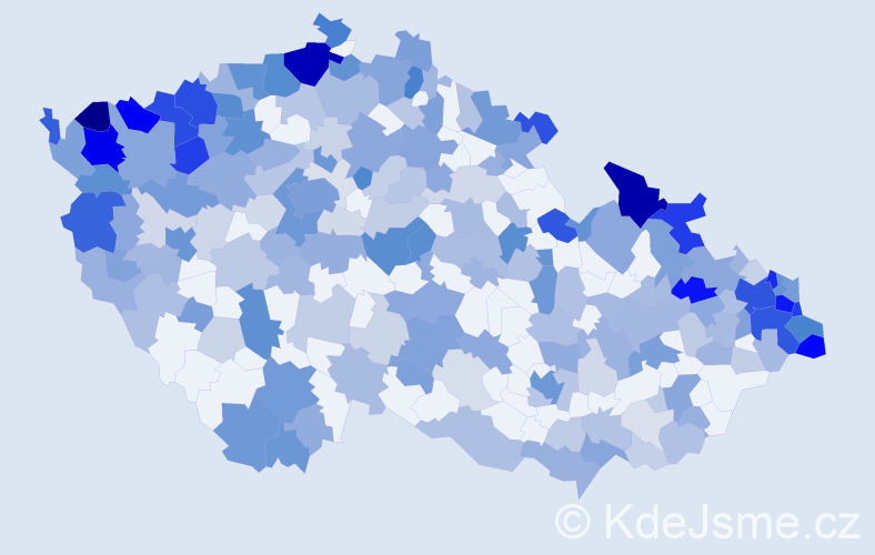 Jméno: 'Leon', počet výskytů 612 v celé ČR