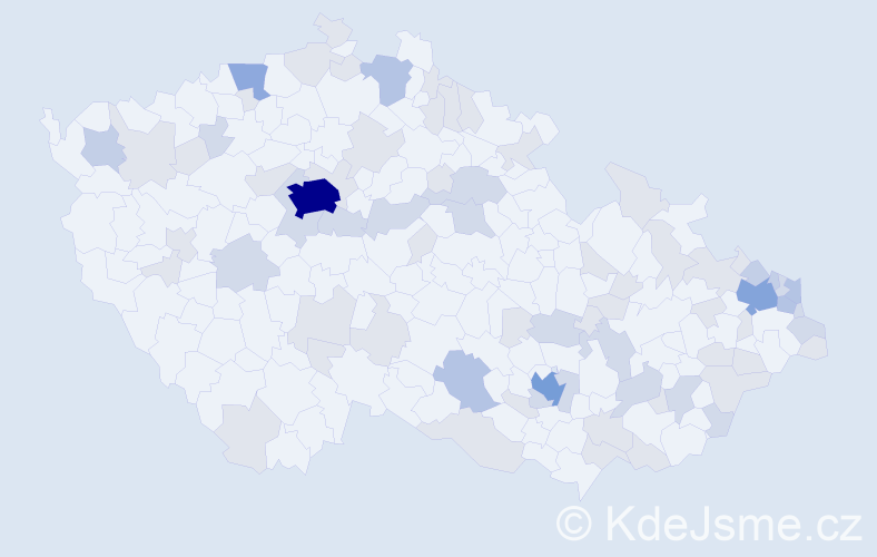 Jméno: 'Greta', počet výskytů 157 v celé ČR