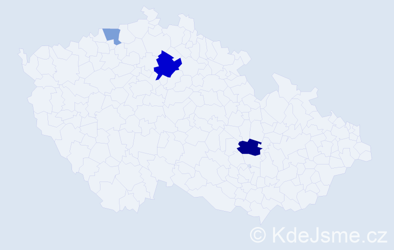 Jméno: 'Krunoslav', počet výskytů 6 v celé ČR