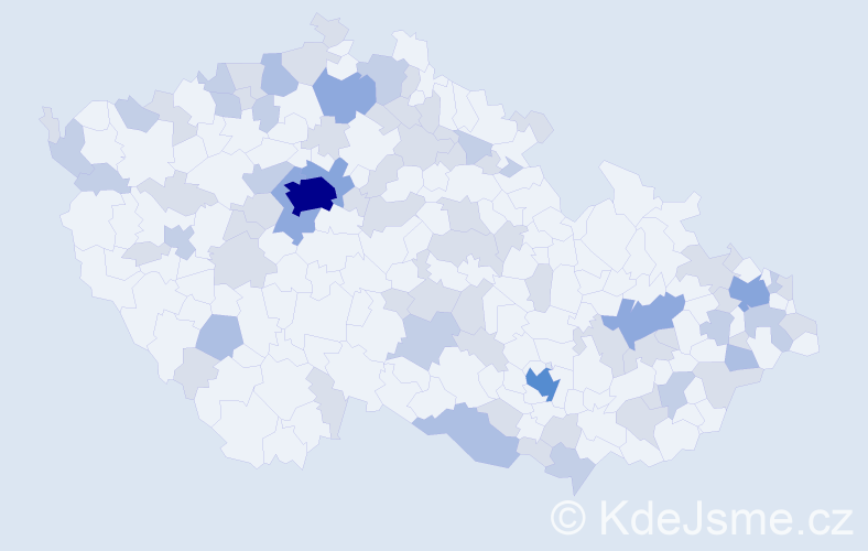 Jméno: 'Tony', počet výskytů 149 v celé ČR