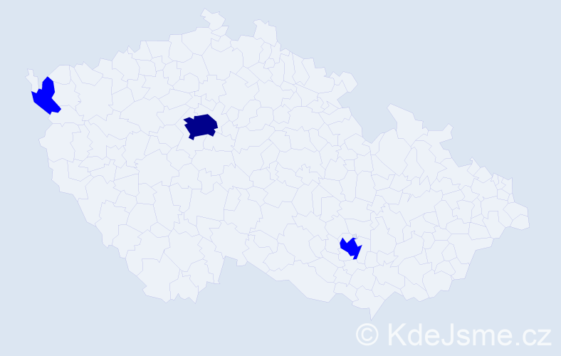 Jméno: 'Kim Cuong', počet výskytů 4 v celé ČR