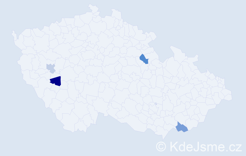 Jméno: 'Anthony Martin', počet výskytů 4 v celé ČR