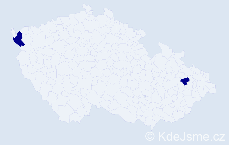 Jméno: 'Ashraf', počet výskytů 2 v celé ČR